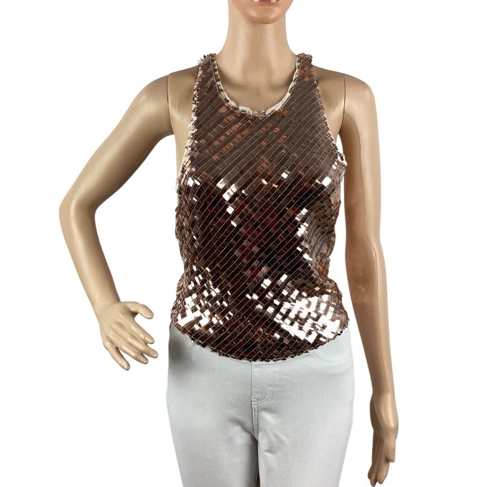 Intimately Free People Disco Fever Cami Size XS Champagne